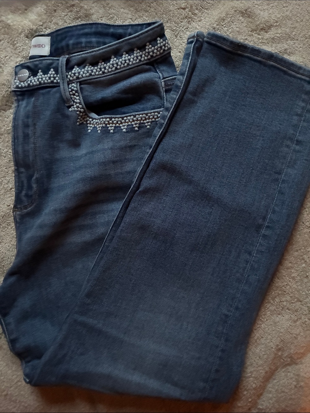 DRIFTWOOD 30 Jeans with Embroidered Pocket Trim